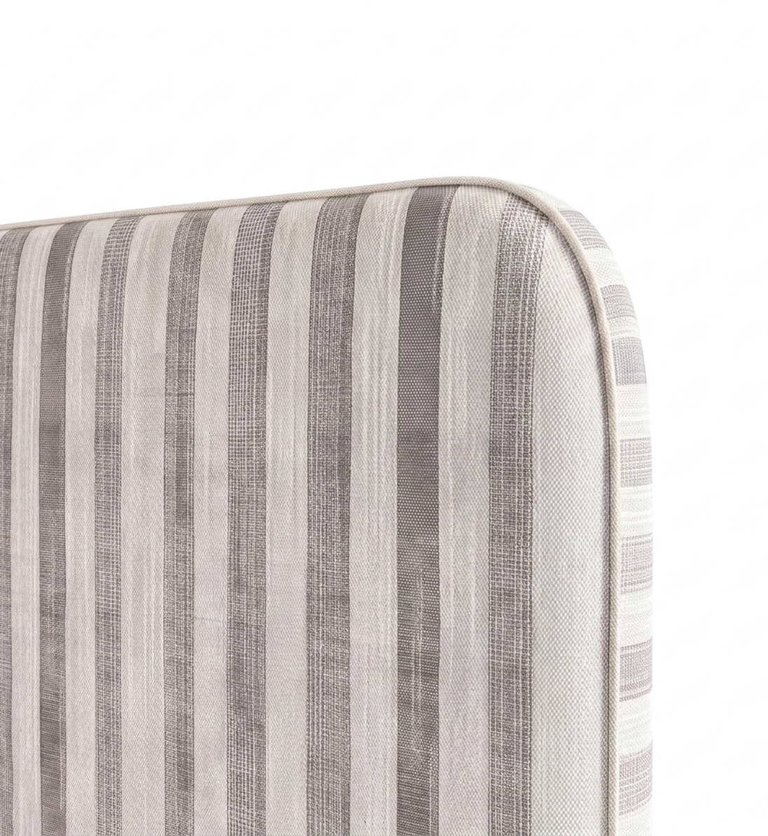 Respaldo de cama Linen Stripes Grey — detalle de la tela