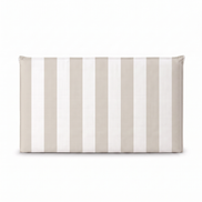 Respaldo de cama recto Rayas Beige — vista frontal