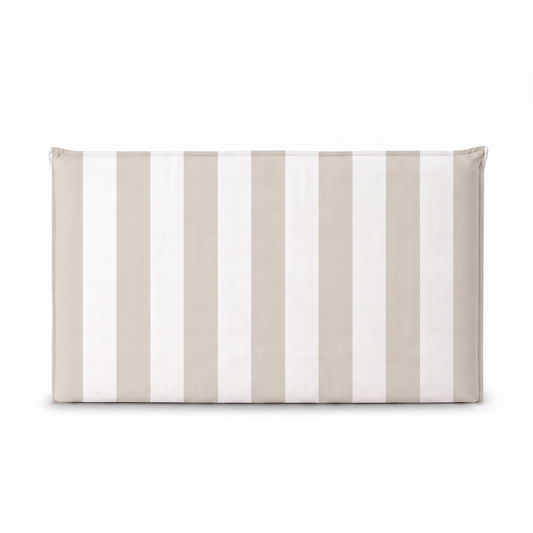Respaldo de cama recto Rayas Beige — vista frontal