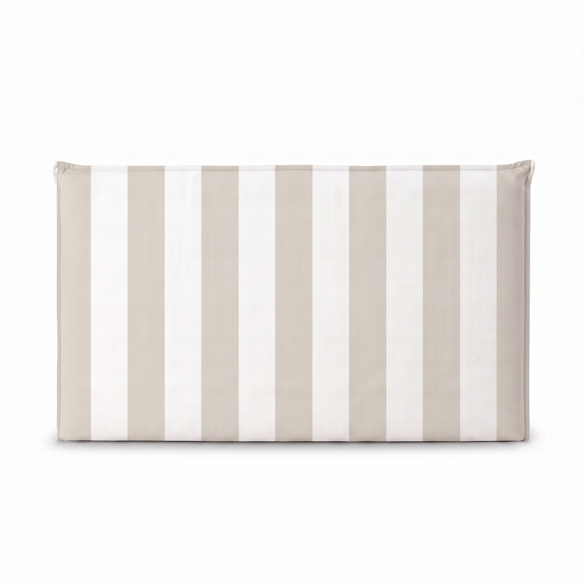 Respaldo de cama recto Rayas Beige — vista frontal