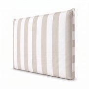 Respaldo de cama recto Rayas Beige — vista lateral