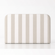 Respaldo de cama Rayas Beige — vista frontal