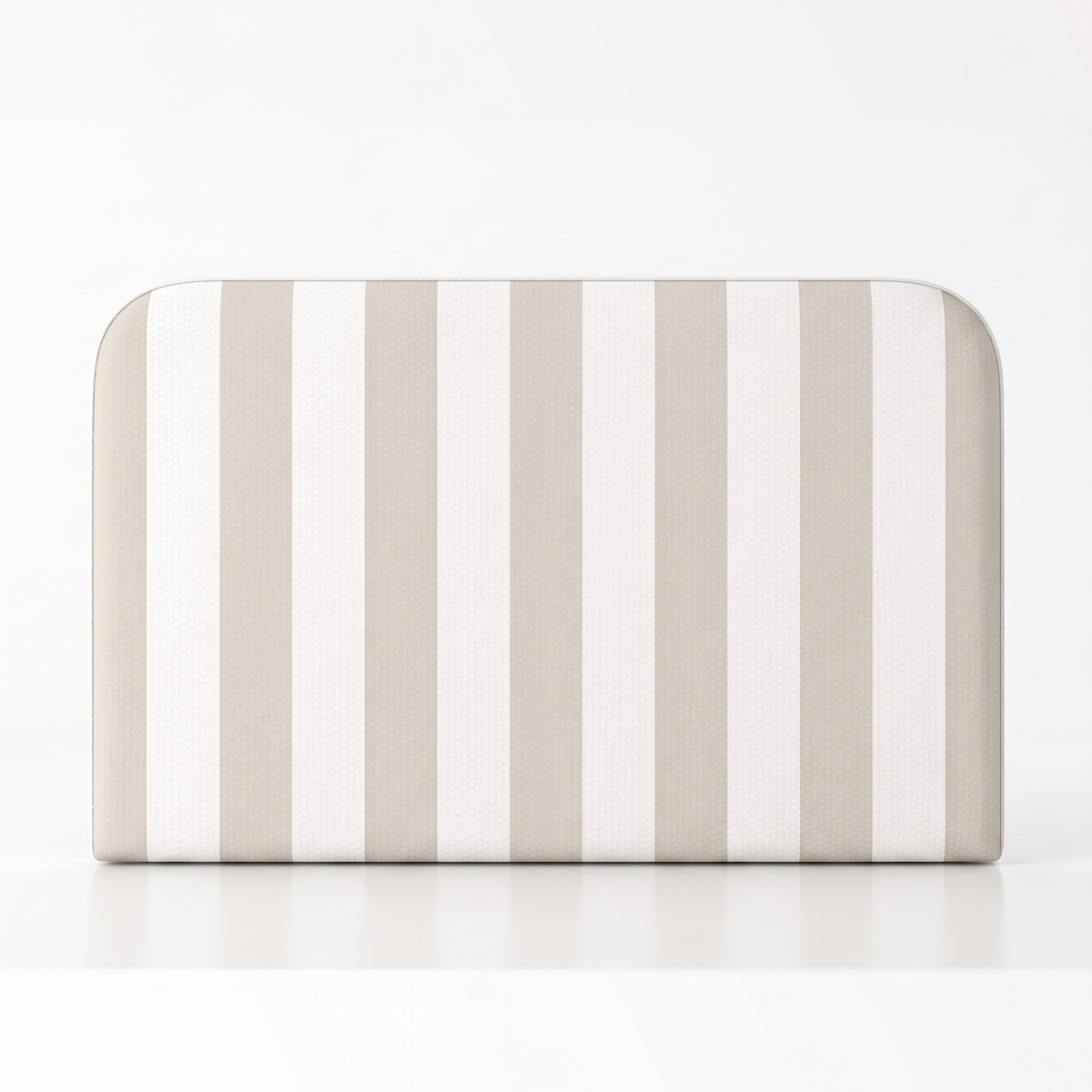 Respaldo de cama Rayas Beige — vista frontal