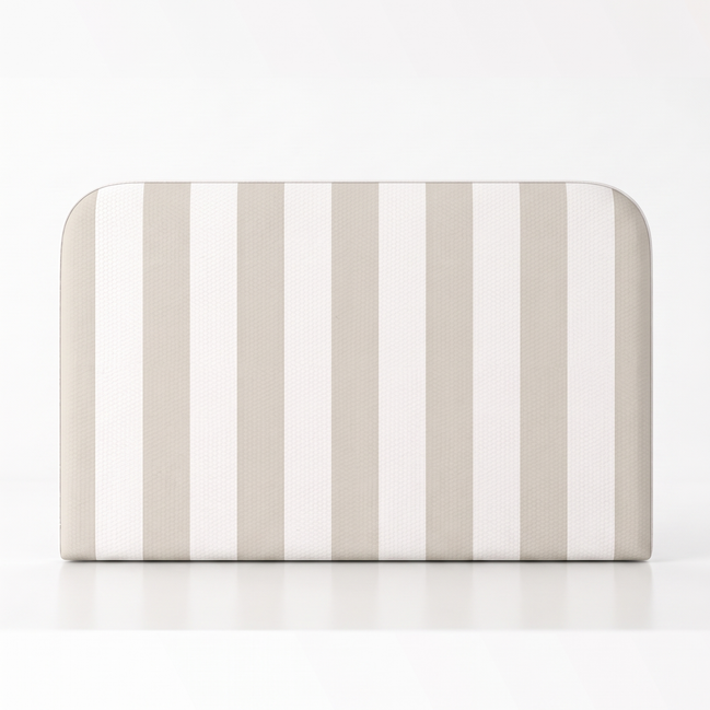 Respaldo de cama Rayas Beige — vista frontal