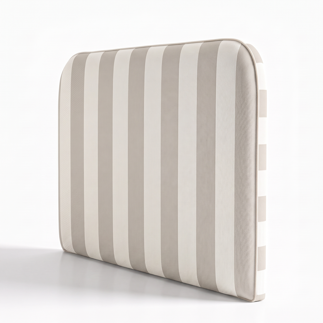 Respaldo de cama Rayas Beige — vista lateral