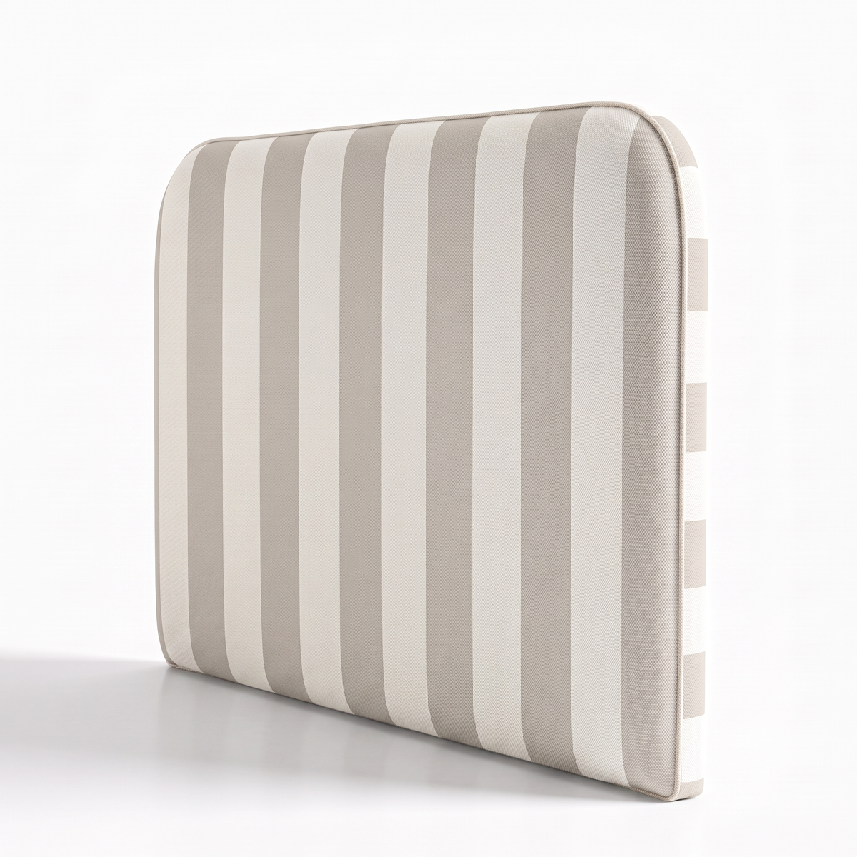 Respaldo de cama Rayas Beige — vista lateral