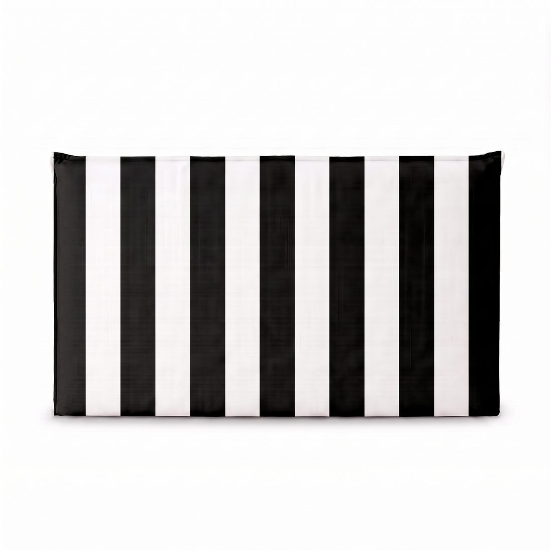 Respaldo de cama recto Rayas Negro — vista frontal