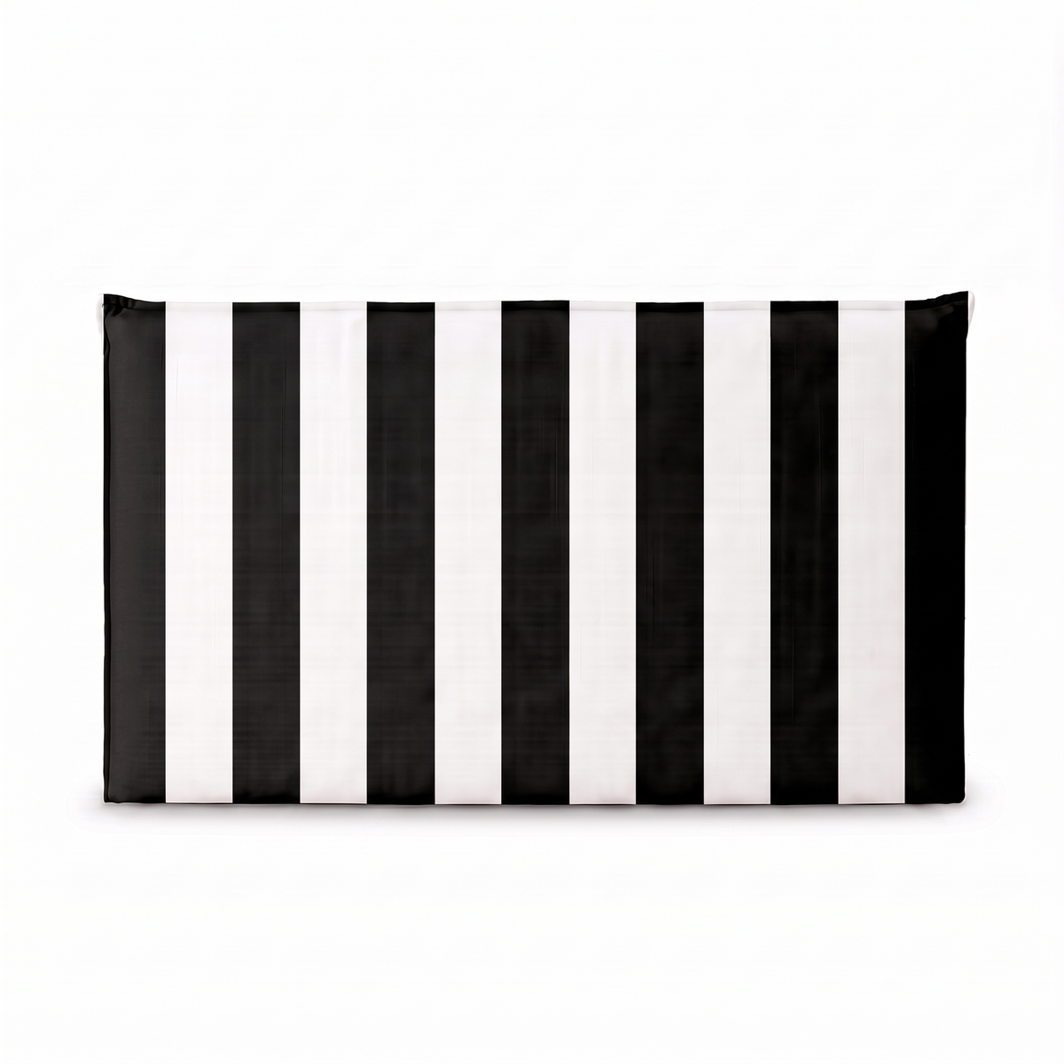 Respaldo de cama recto Rayas Negro — vista frontal