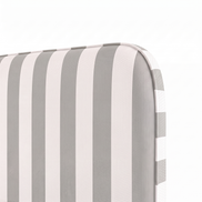 Respaldo de cama Rayas Gris — detalle de la tela