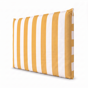 Respaldo de cama recto Rayas Amarillo — vista lateral
