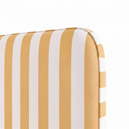 Respaldo de cama Rayas Amarillo — detalle de la tela