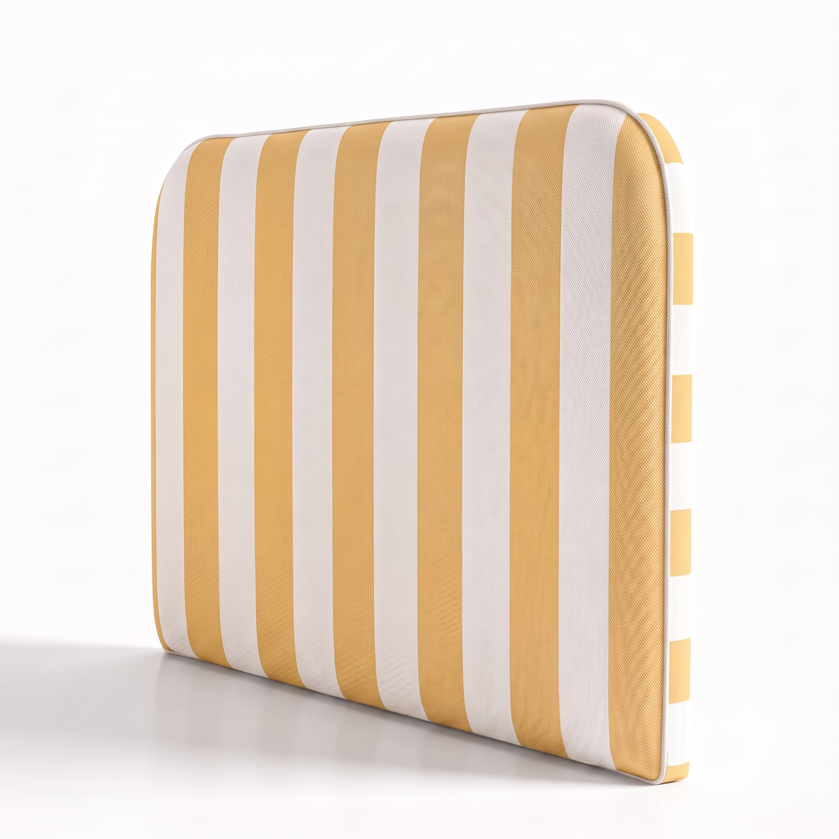 Respaldo de cama Rayas Amarillo — vista lateral