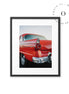 Red Car Retro Cuadro