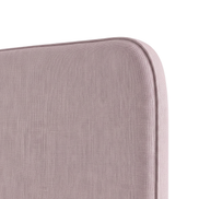 Respaldo de cama Lino Rosa — detalle de la tela