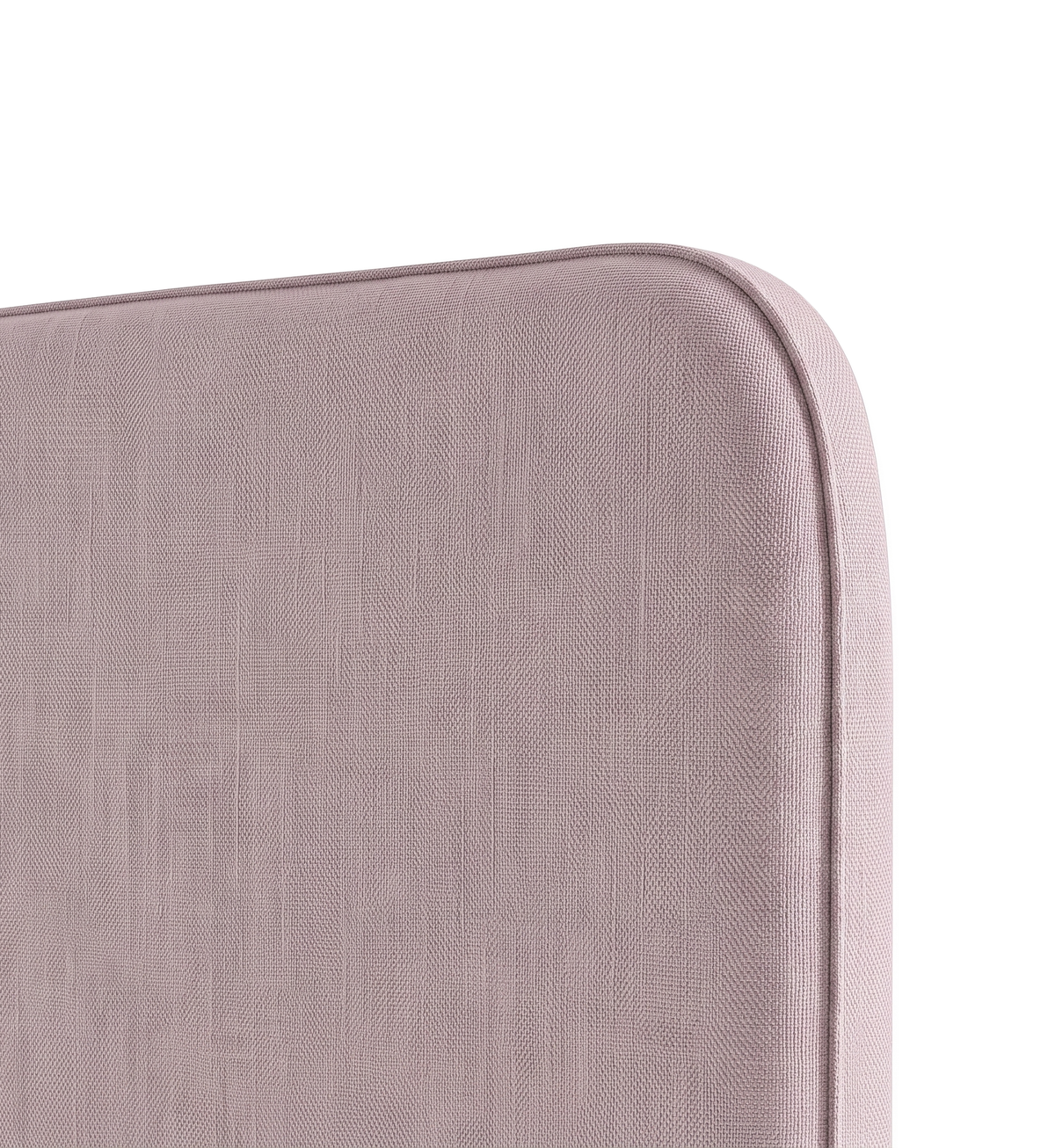 Respaldo de cama Lino Rosa — detalle de la tela