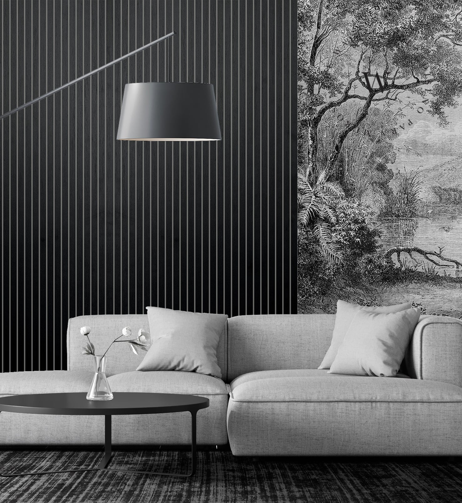 Panel Ranurado Black