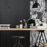 Panel Ranurado Black