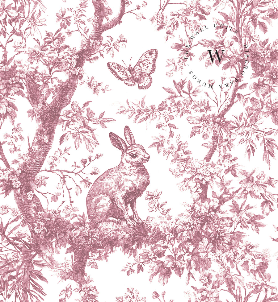 Rabbit Jouy Pink