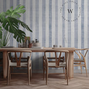 Linen Stripes Blue