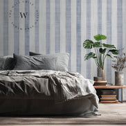 Linen Stripes Blue