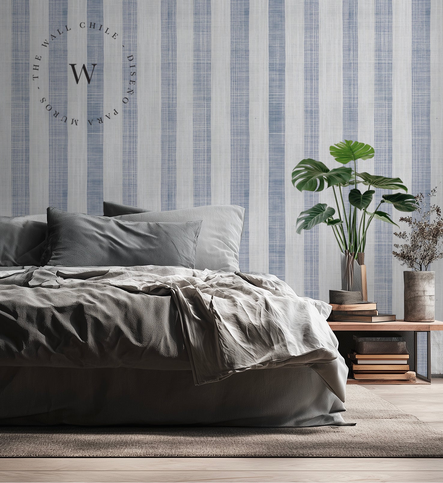 Linen Stripes Blue