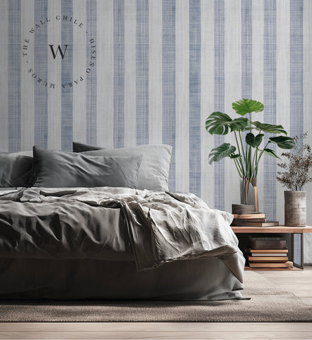 Linen Stripes Blue