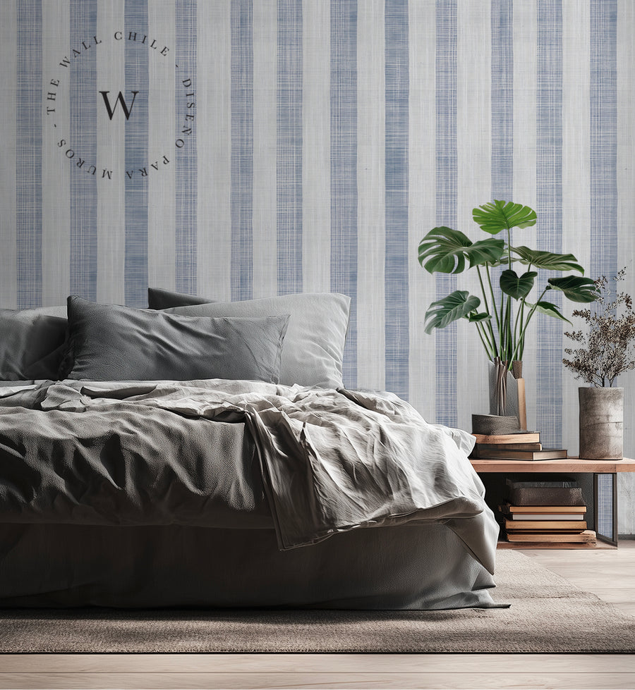Linen Stripes Blue
