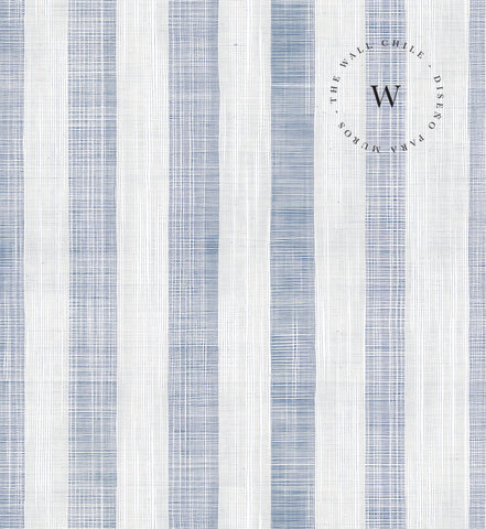 Linen Stripes Blue