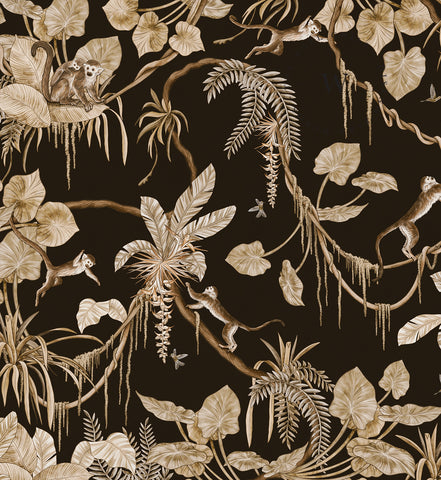 Playful Monkeys – Vintage Black