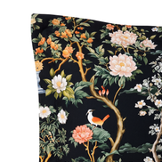 Respaldo de cama recto Dark Chinoiserie — detalle de la tela