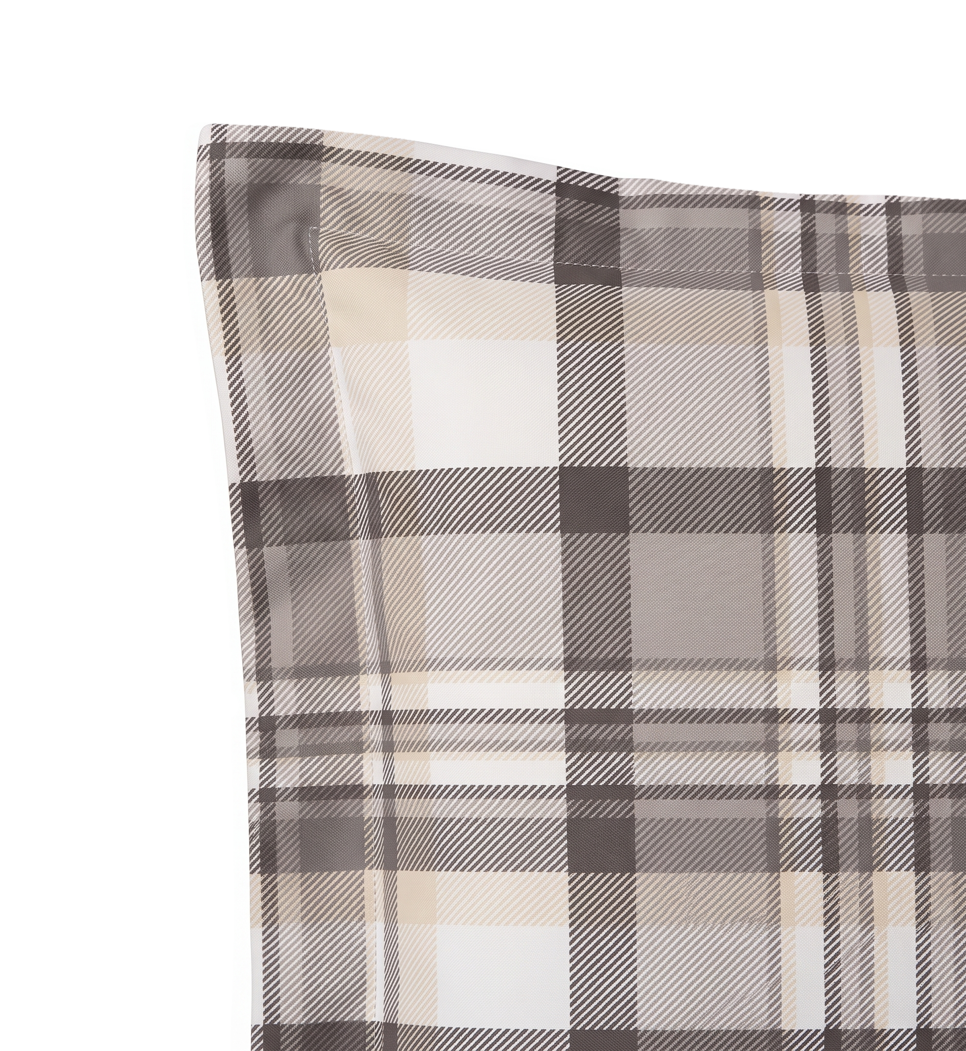 Respaldo de cama recto Escoces — detalle de la tela