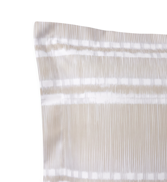 Respaldo de cama recto Etno Beige — detalle de la tela