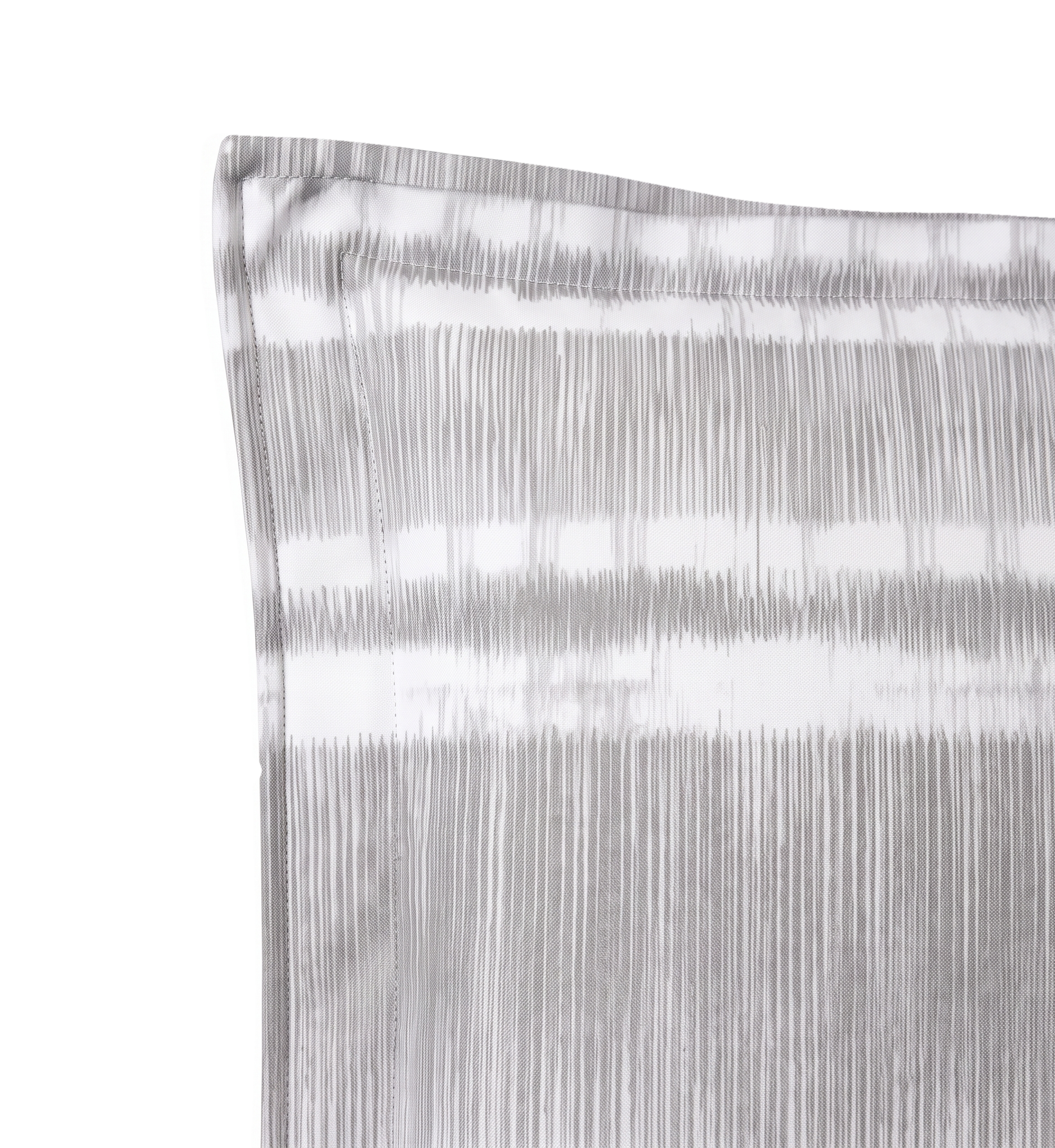 Respaldo de cama recto Etno Grey — detalle de la tela
