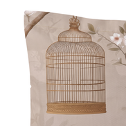 Respaldo de cama recto Golden Blossom — detalle de la tela