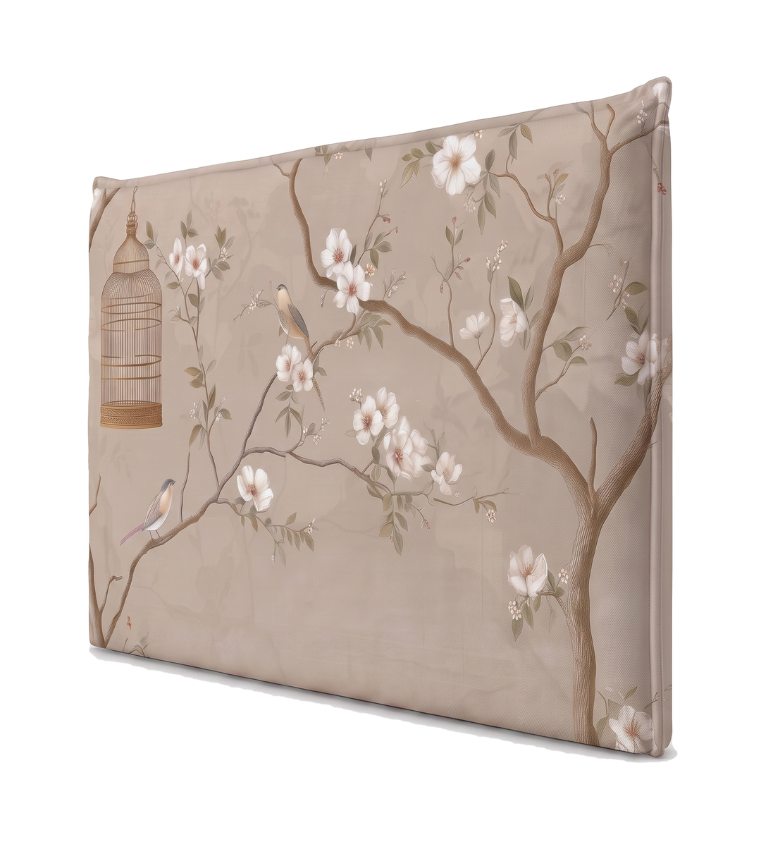 Respaldo de cama recto Golden Blossom — vista lateral