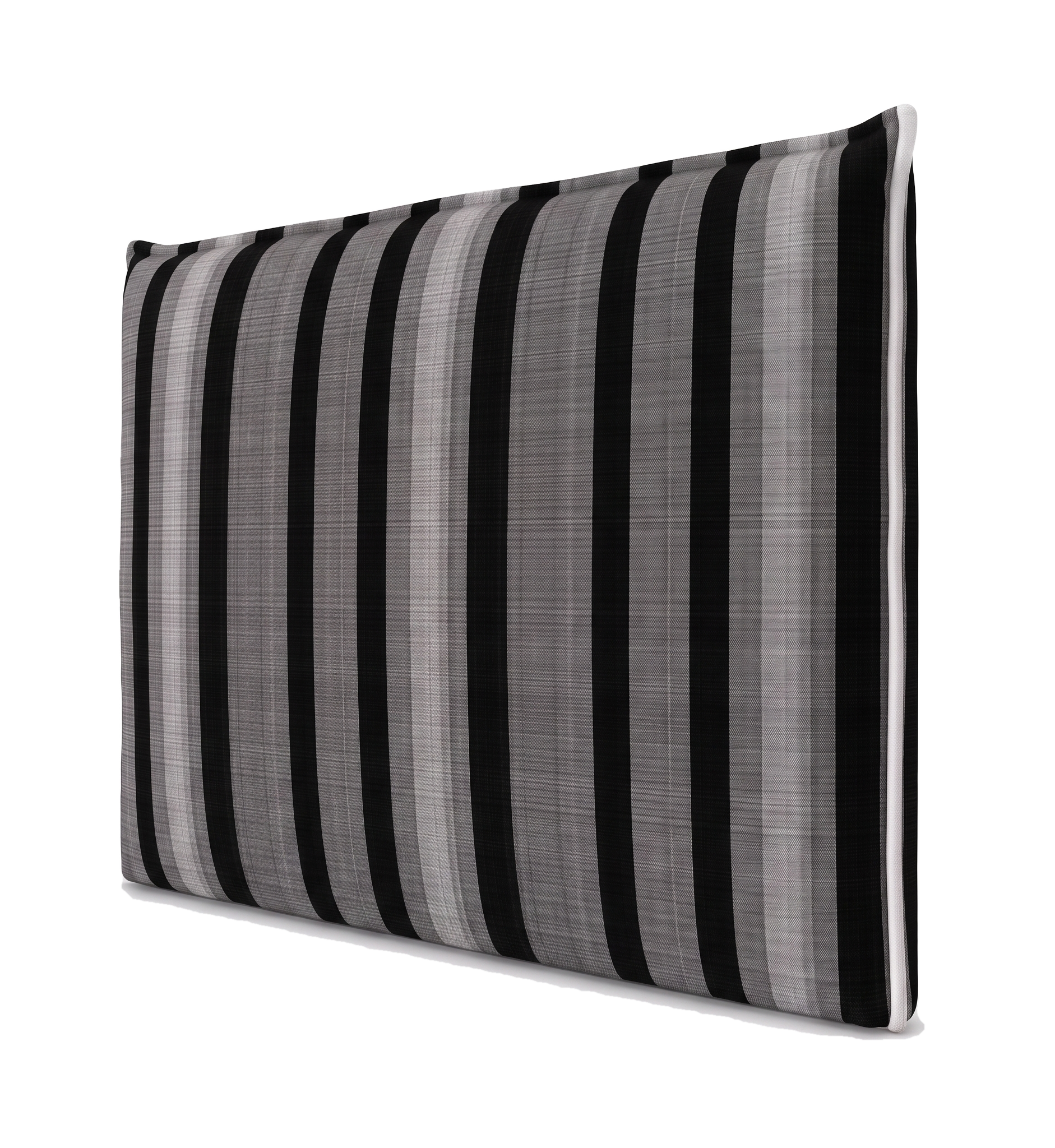 Respaldo de cama recto Graphite Lines — vista lateral