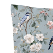 Respaldo de cama recto Magnolia Bird — detalle de la tela