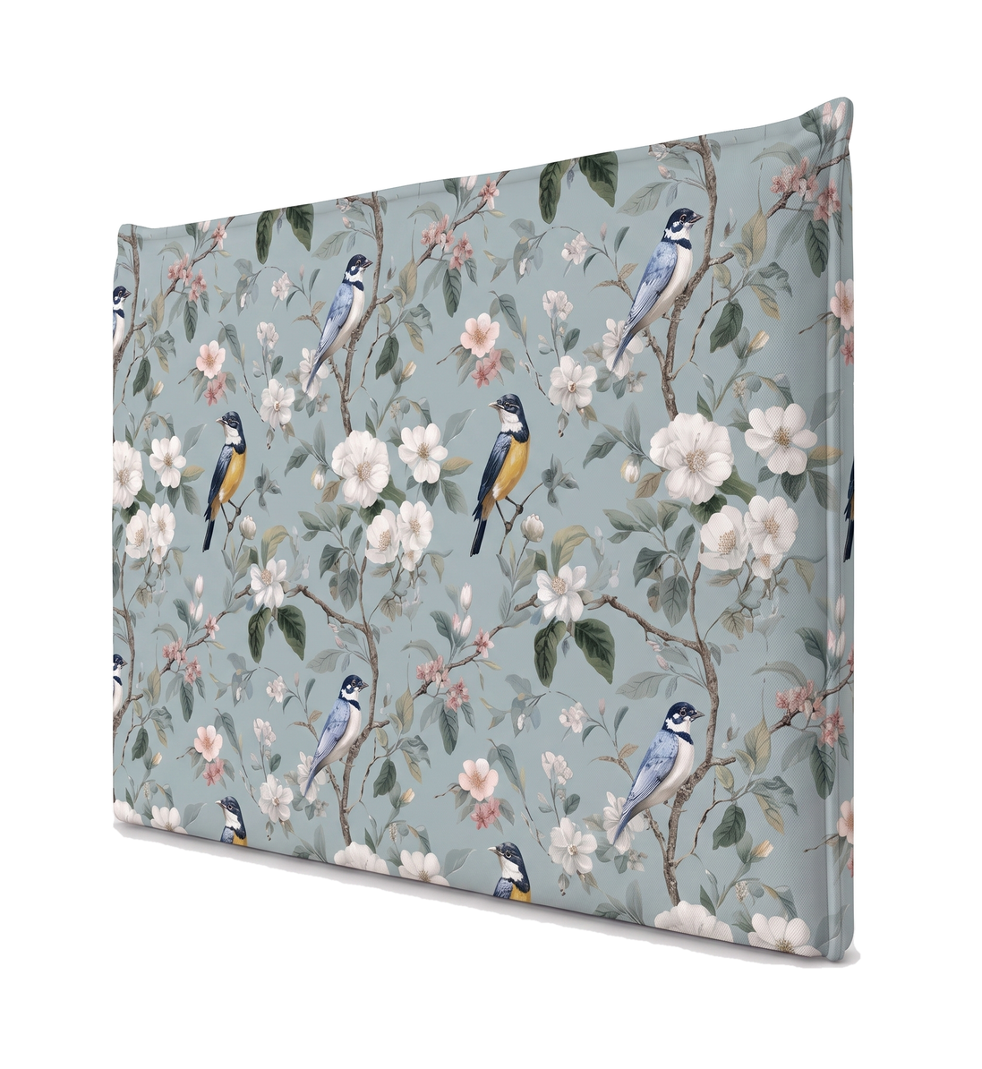 Respaldo de cama recto Magnolia Bird — vista lateral