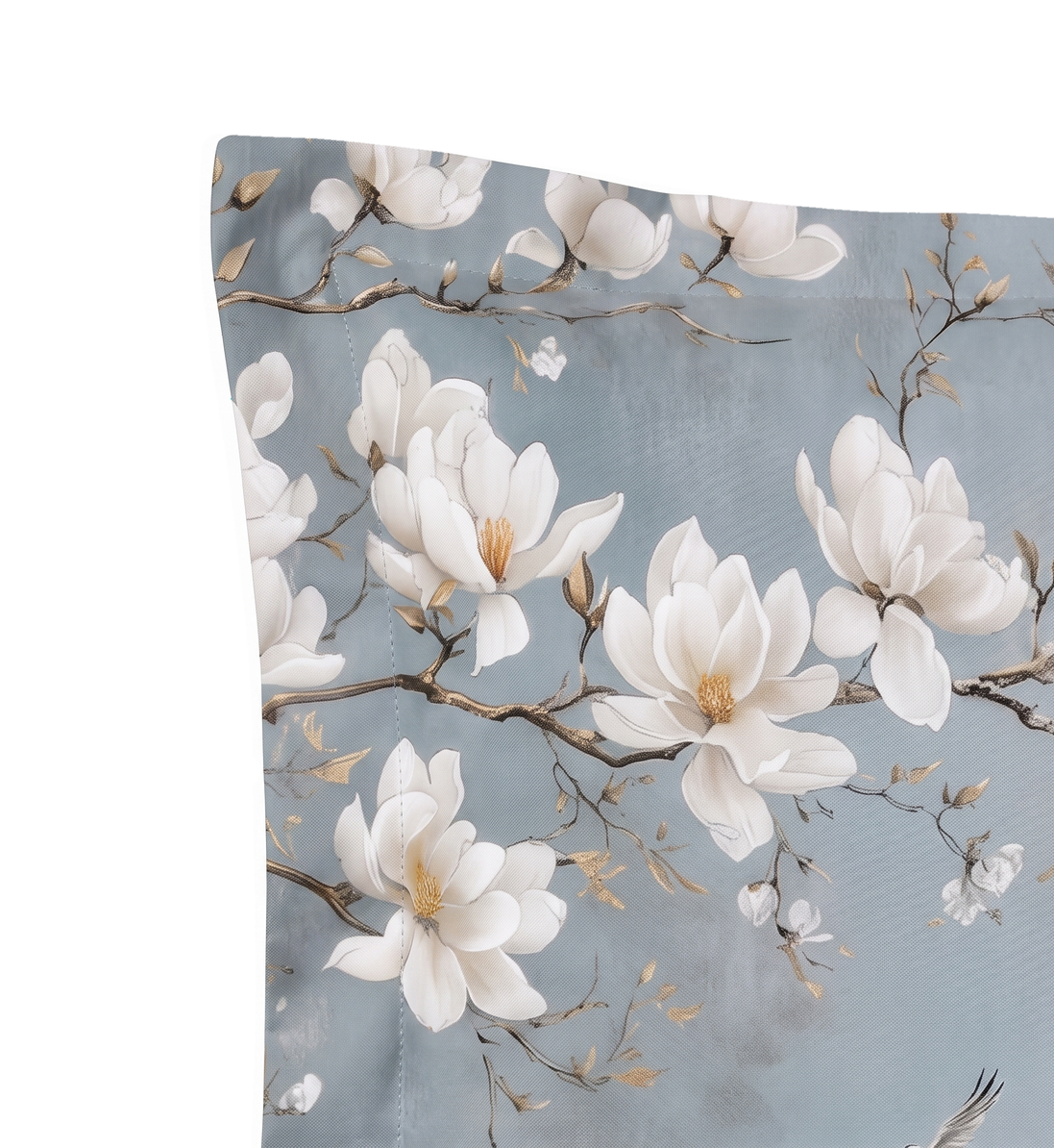 Respaldo de cama recto Magnolia Blossom — detalle de la tela