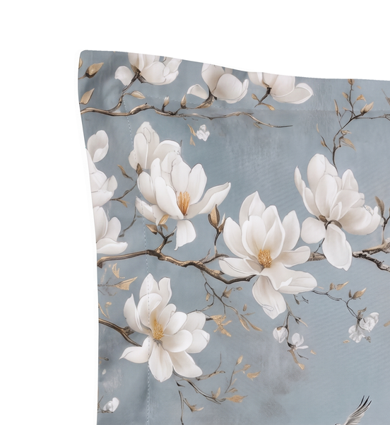 Respaldo de cama recto Magnolia Blossom — detalle de la tela