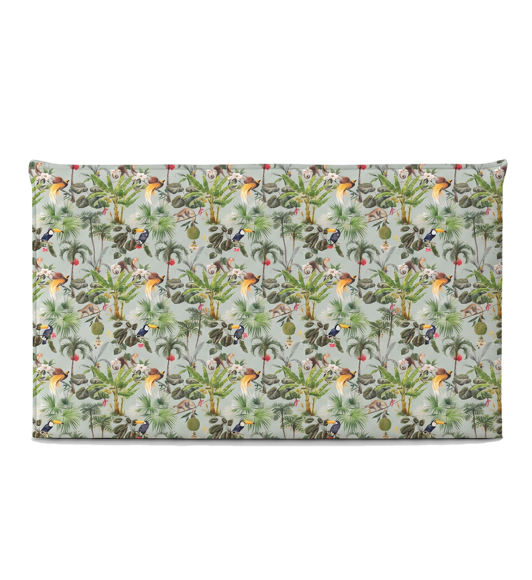 Respaldo de cama recto Mint Jungle — vista frontal