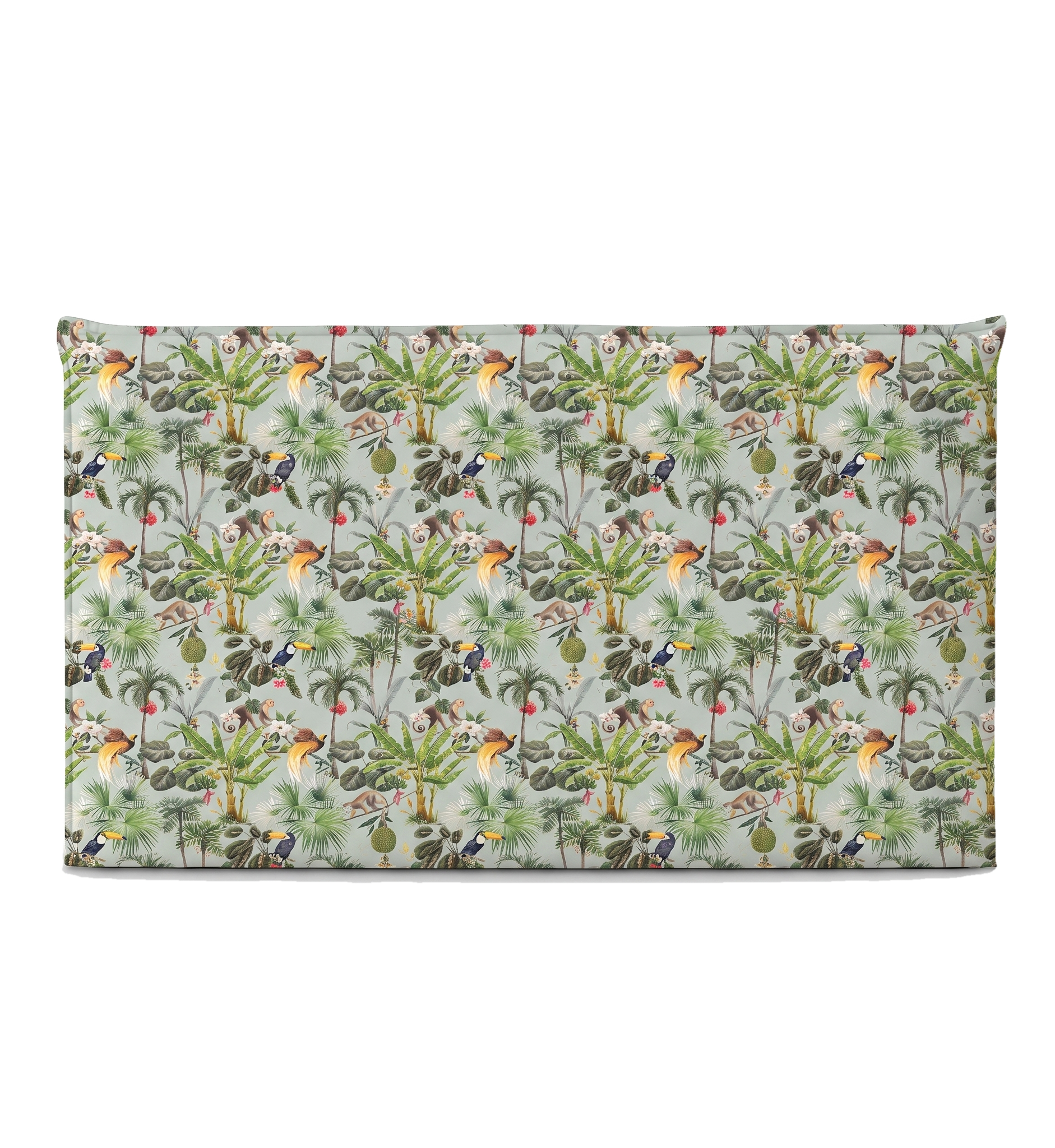 Respaldo de cama recto Mint Jungle — vista frontal
