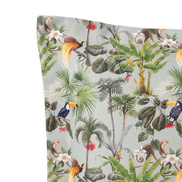 Respaldo de cama recto Mint Jungle — detalle de la tela