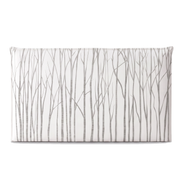 Respaldo de cama recto Neutral Trees Grey — vista frontal