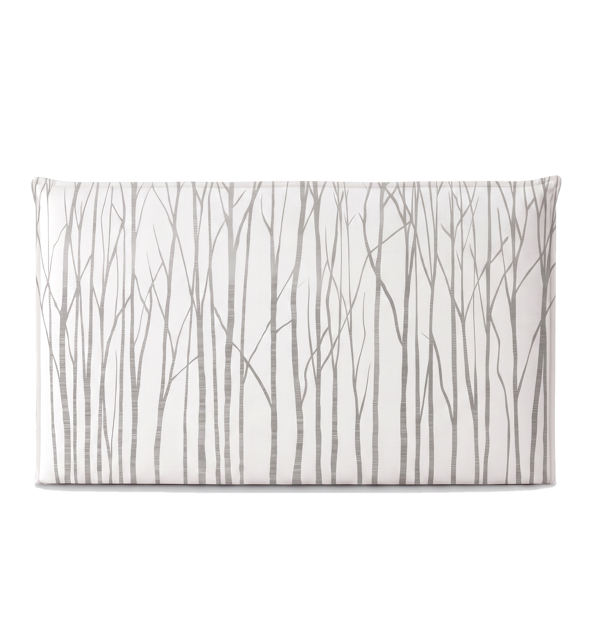 Respaldo de cama recto Neutral Trees Grey — vista frontal