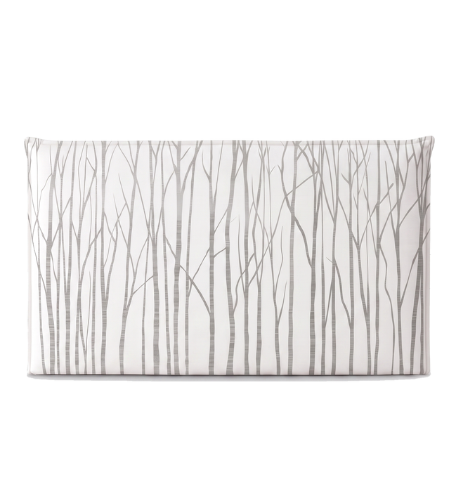 Respaldo de cama recto Neutral Trees Grey — vista frontal