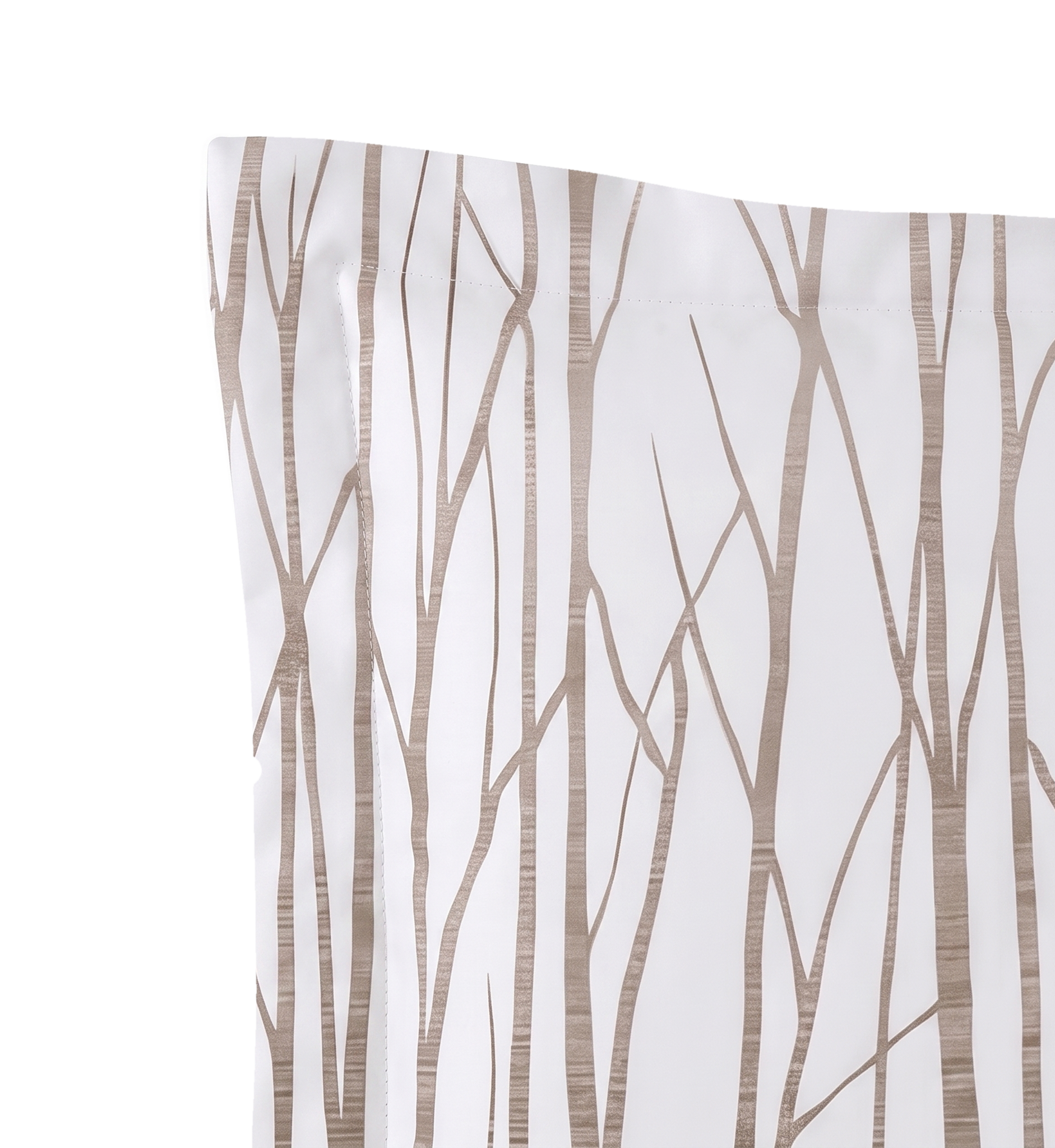 Respaldo de cama recto Neutral Trees — detalle de la tela
