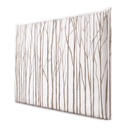Respaldo de cama recto Neutral Trees — vista lateral