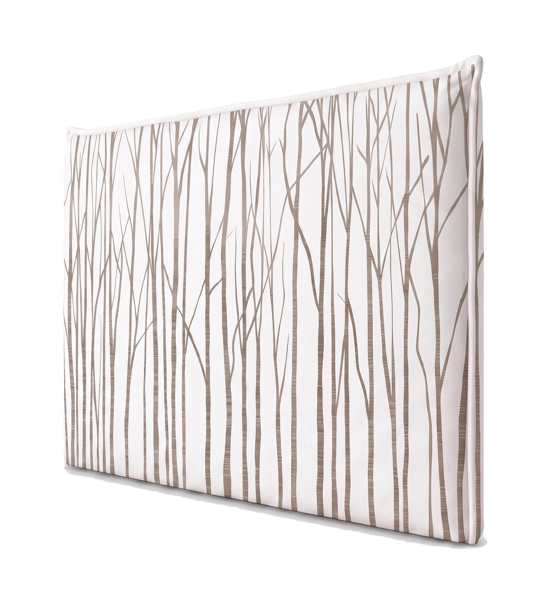 Respaldo de cama recto Neutral Trees — vista lateral