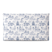 Respaldo de cama recto Toile De Jouy Blue — vista frontal